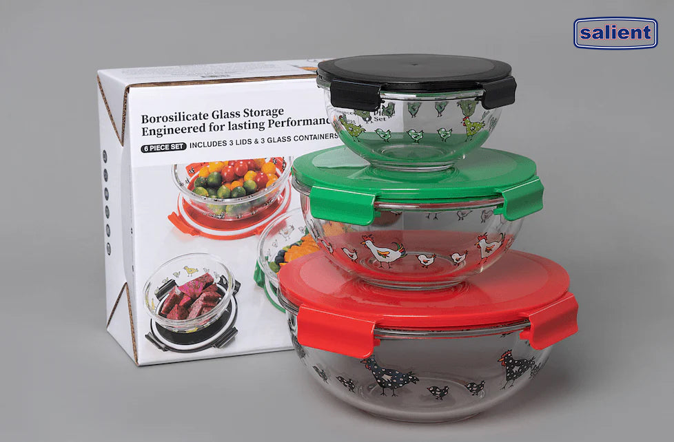 Salient Rooster Bowl Set