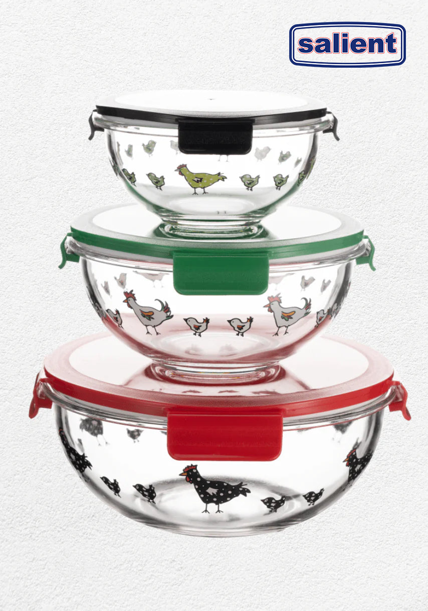 Salient Rooster Bowl Set