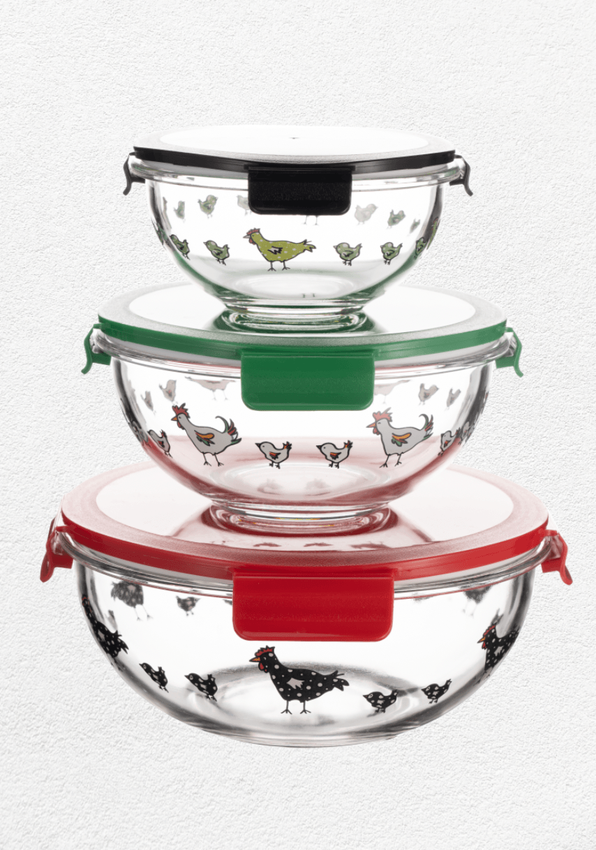Salient Rooster Bowl Set