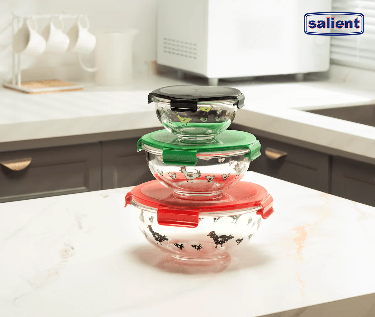 Salient Rooster Bowl Set