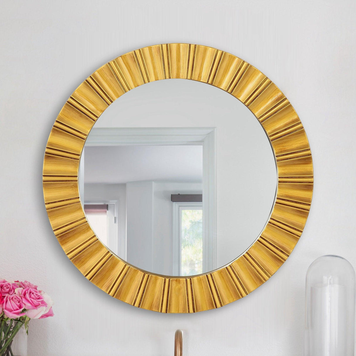 Round Wall Mirrors Decorative Modern Wall-Mounted Mirrors