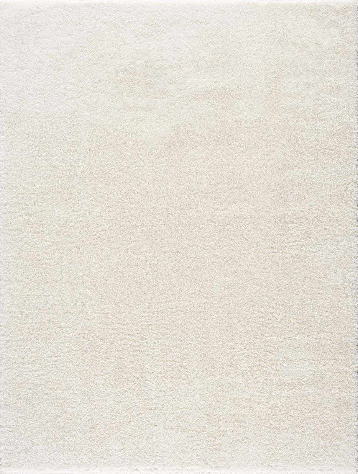Heavenly Solid Cream Plush Rug