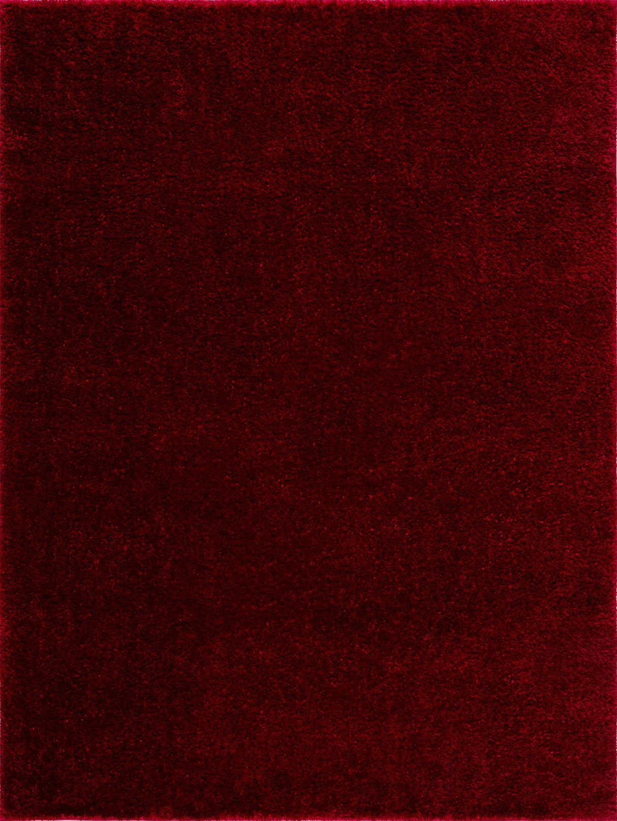 Heavenly Solid Red Plush Rug - Clearance
