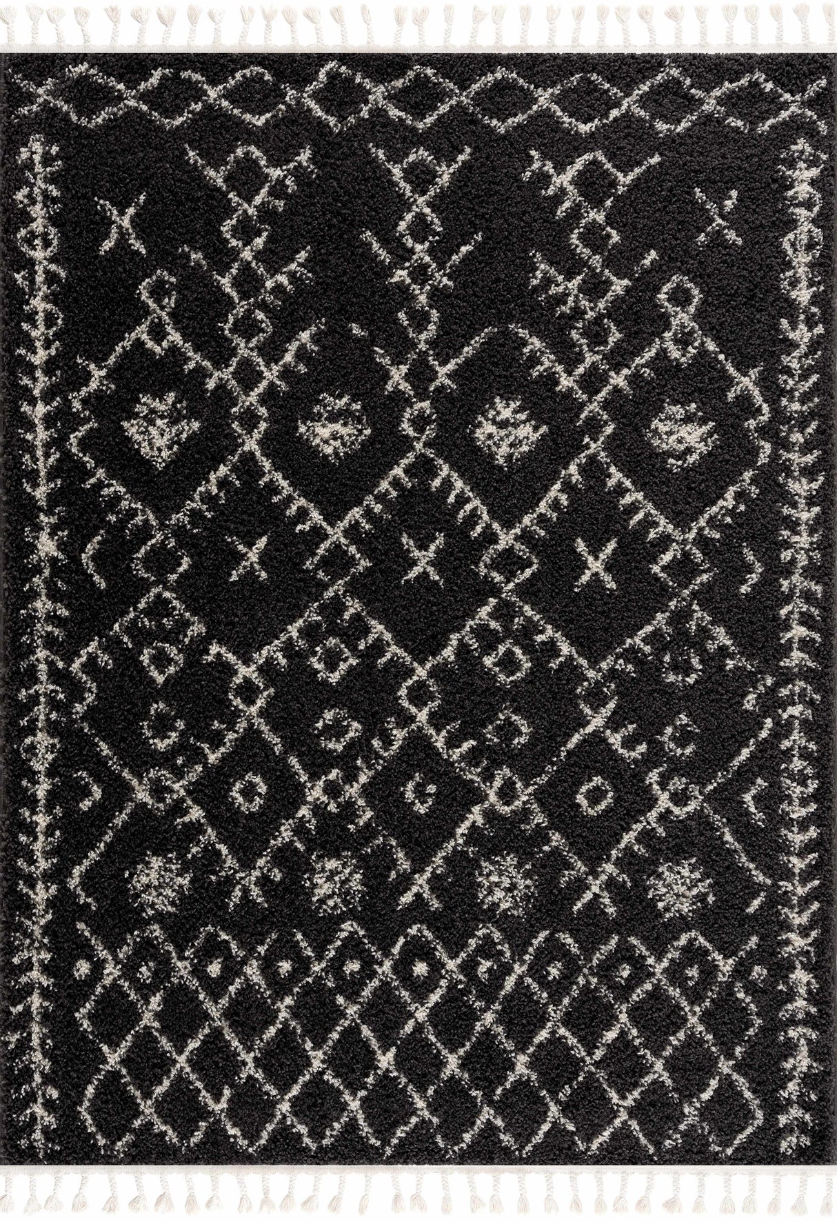 Thetford Black Berber Shag Rug - Clearance