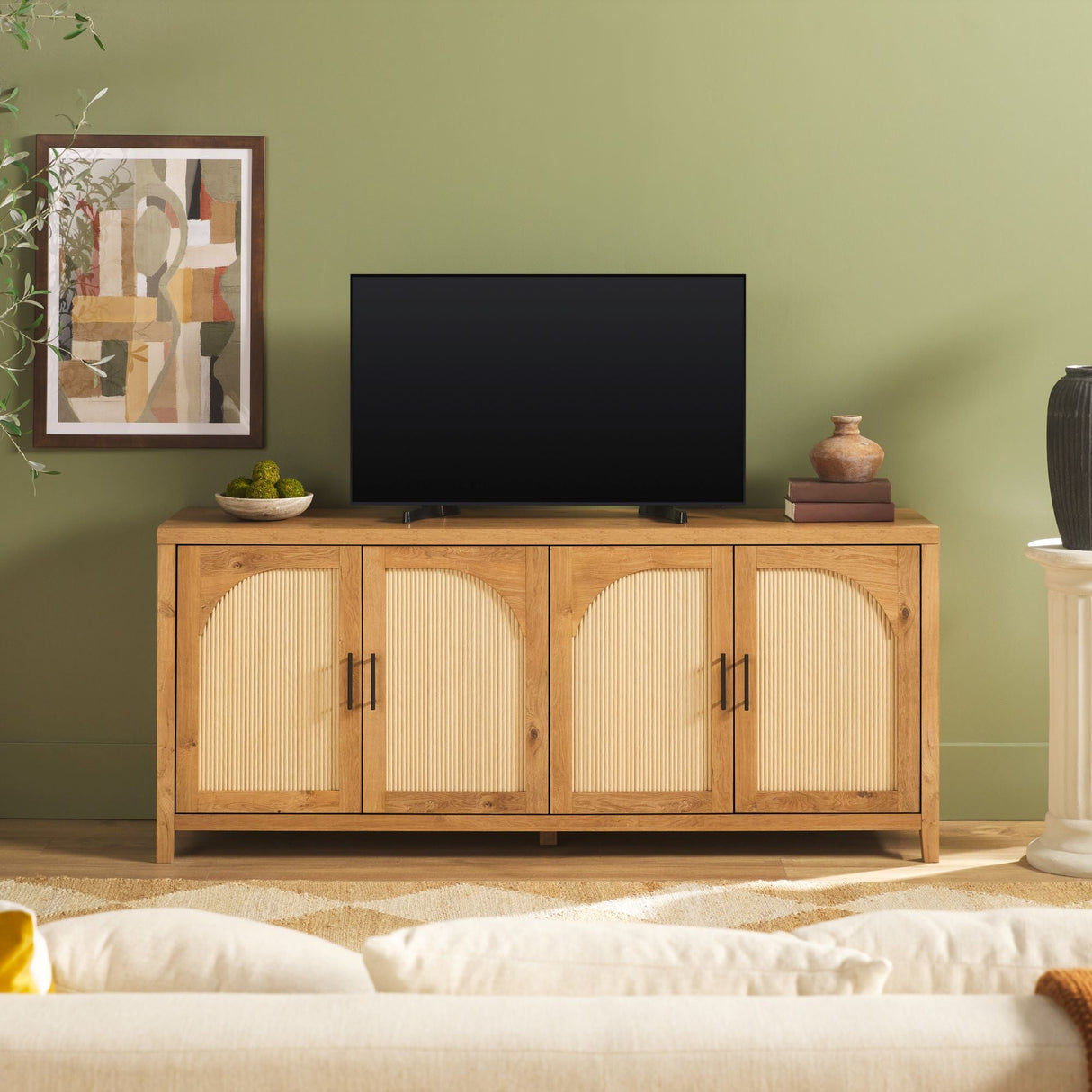 Sasha Modern Reeded Sideboard / TV Stand