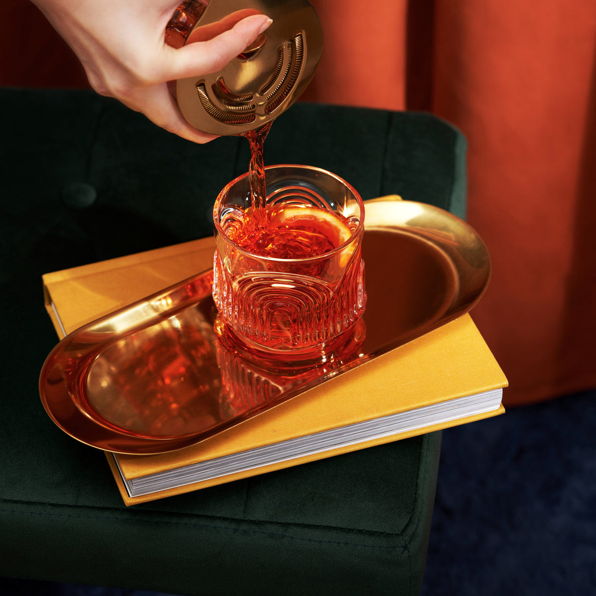 Beau Crystal Lowball Tumblers, Set of 2