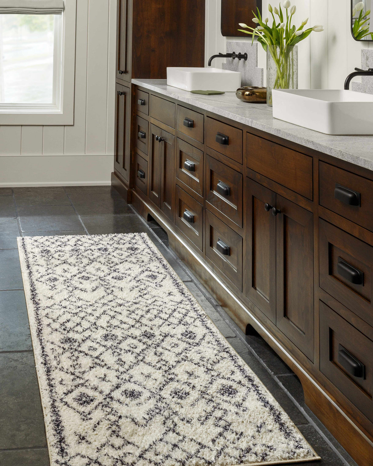 Elyes Beige Washable Area Rug - Clearance
