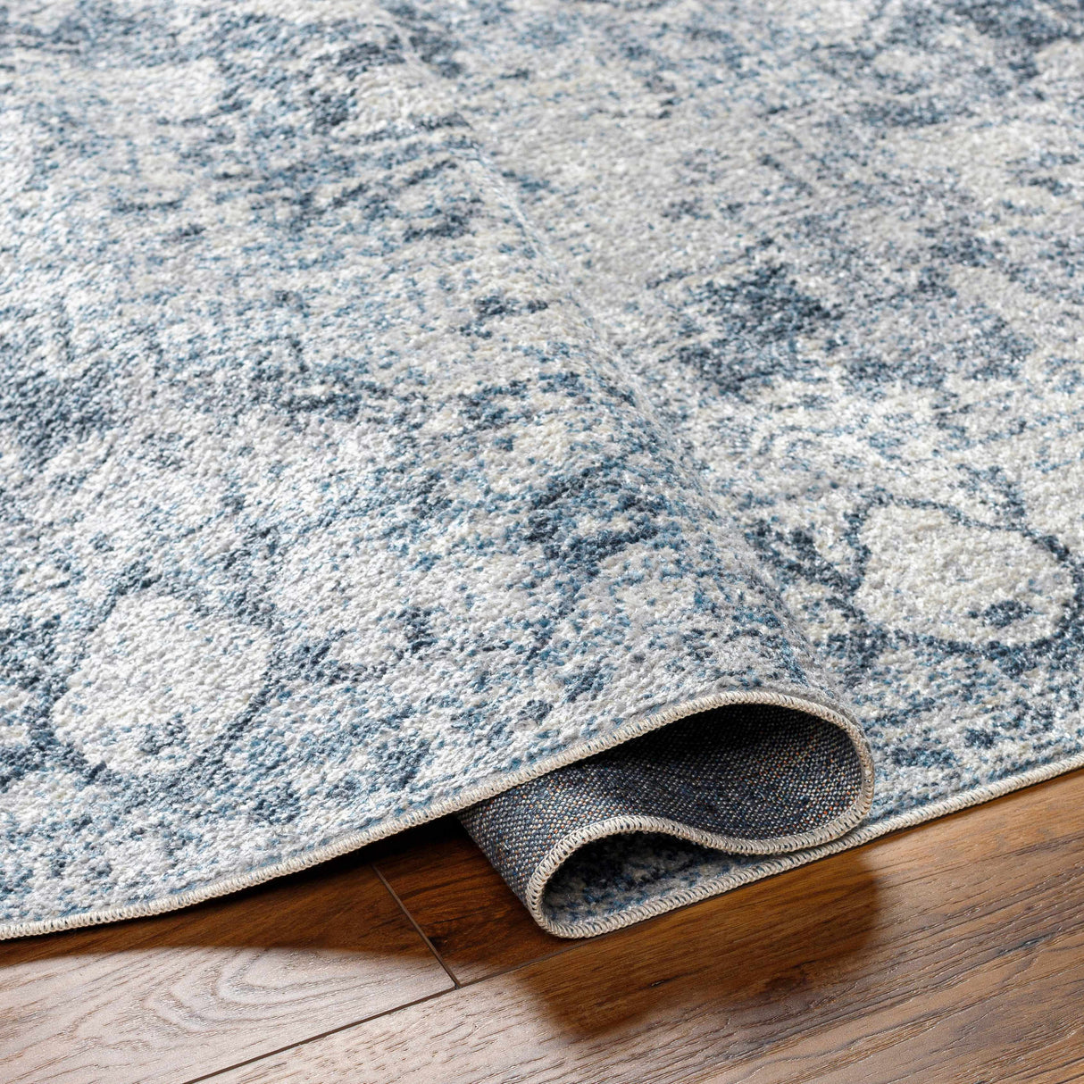 Ankti Aqua Washable Area Rug - Clearance