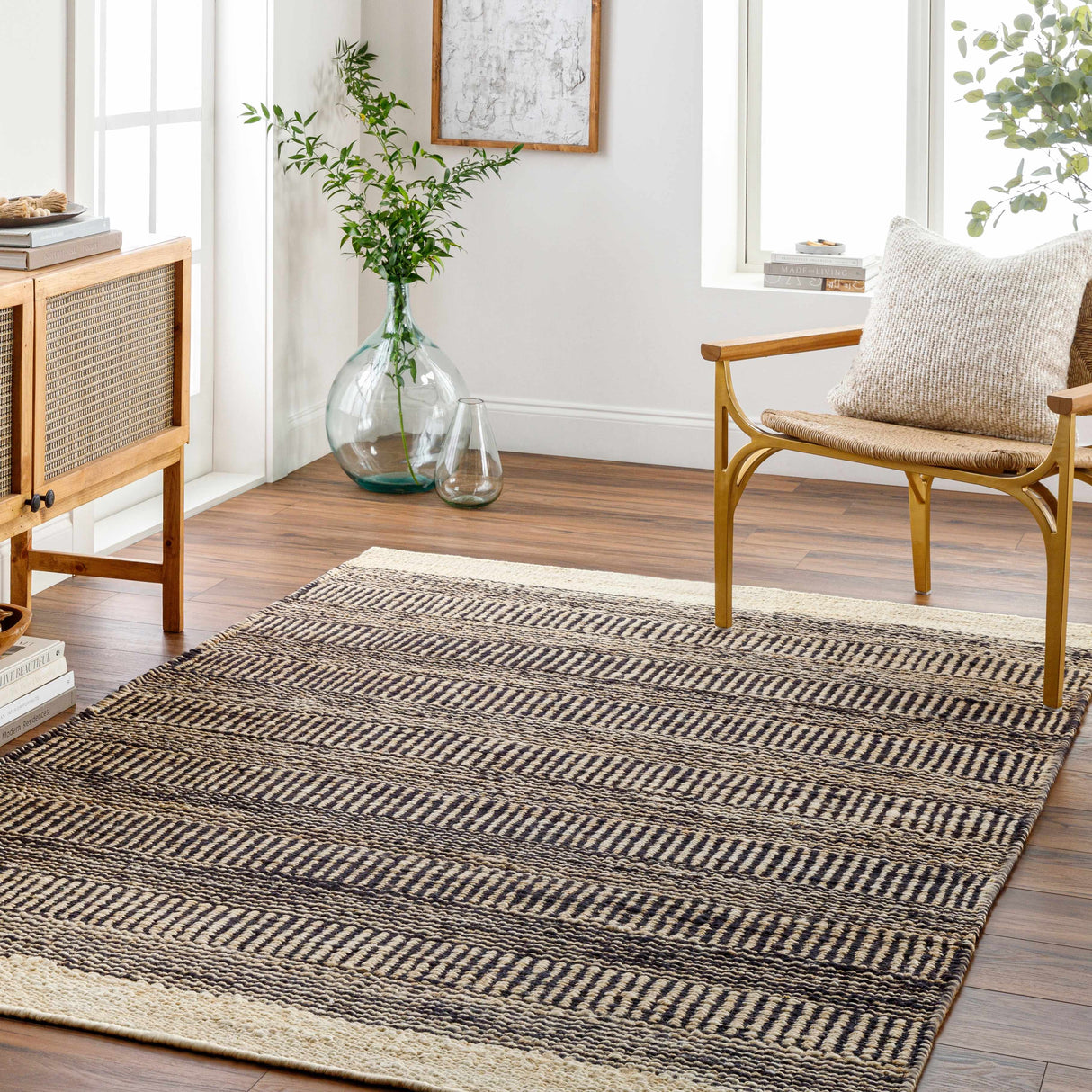 Black Elle Area Rug - Clearance