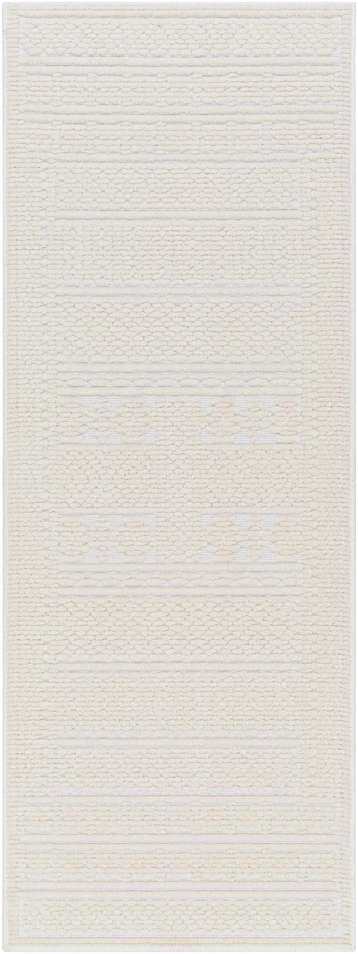 Bahar Cream Washable Area Rug