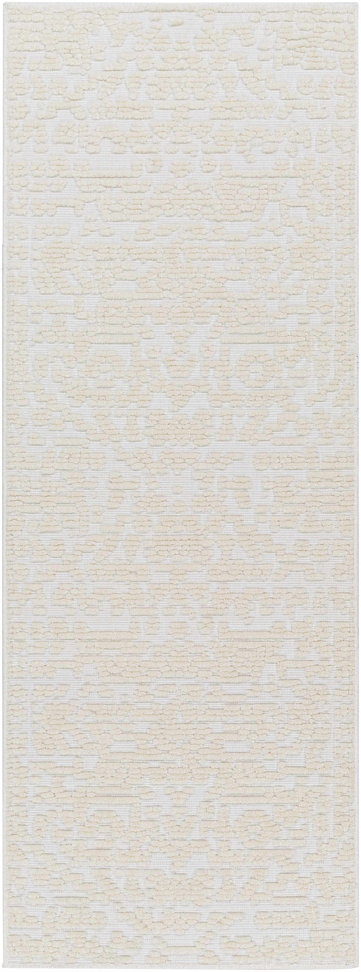 Beren Cream Washable Area Rug - Clearance