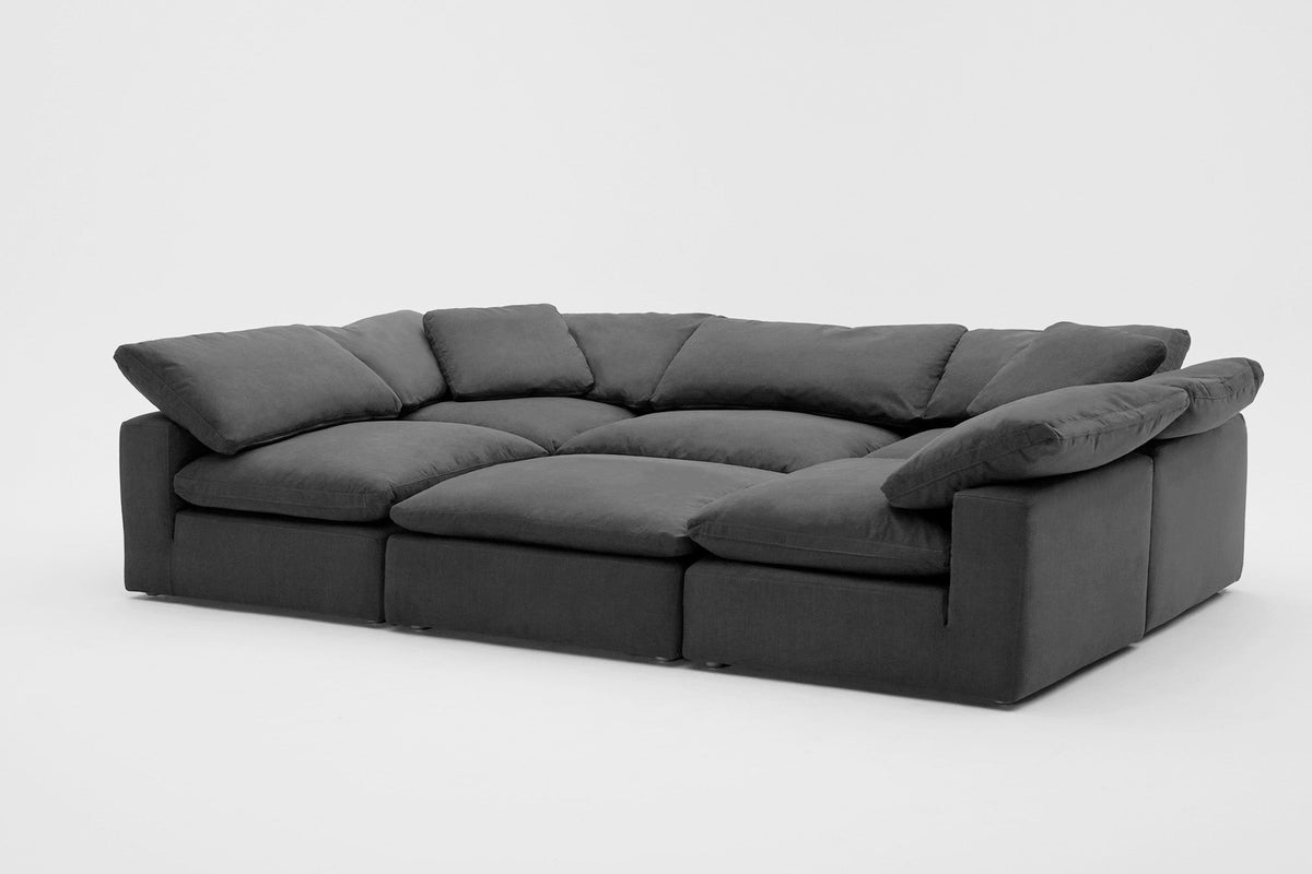 6-Cube Sectional or Iconic Movie Pit