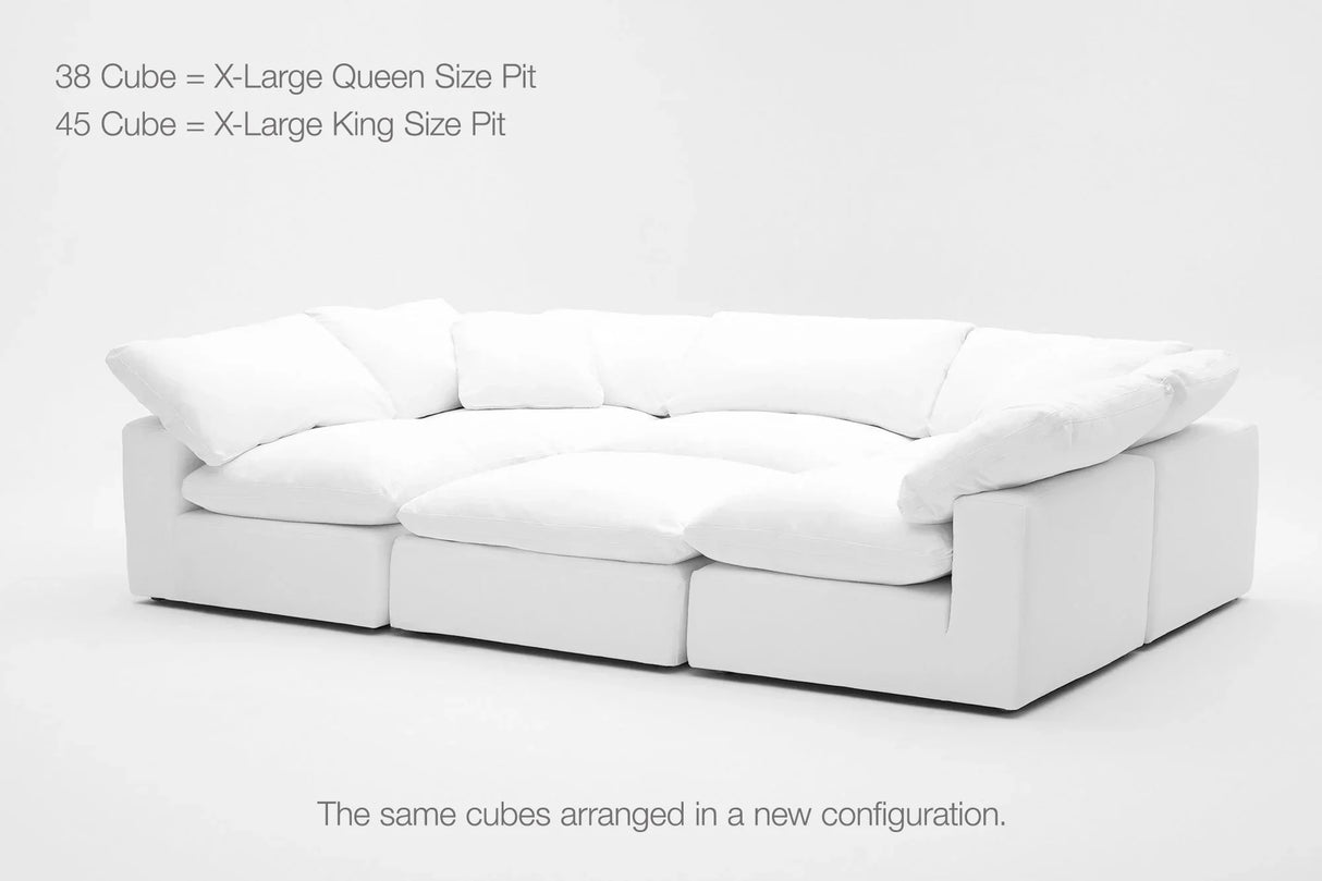 6-Cube Sectional or Iconic Movie Pit