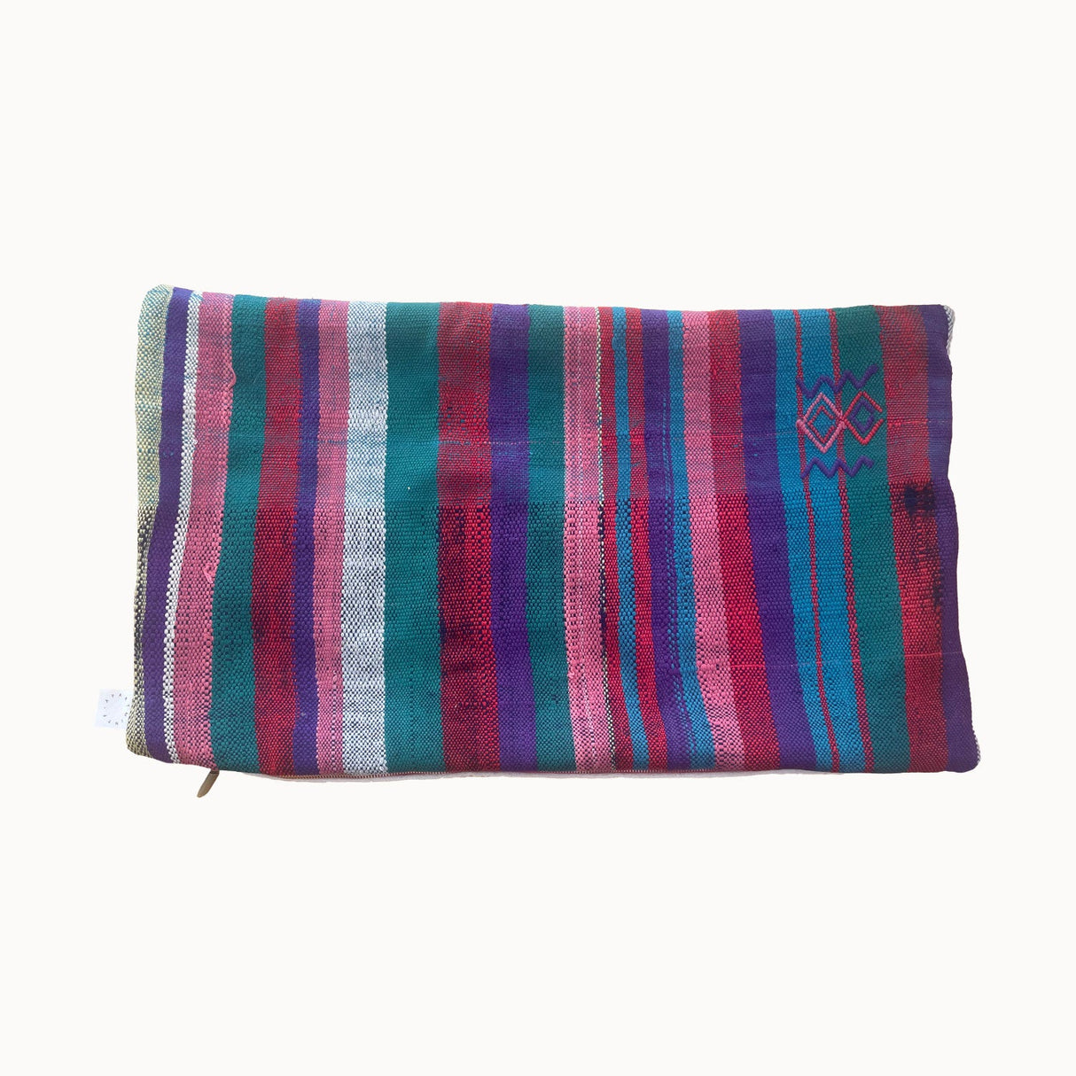 Lois Upcycled Moroccan Textile Pillow