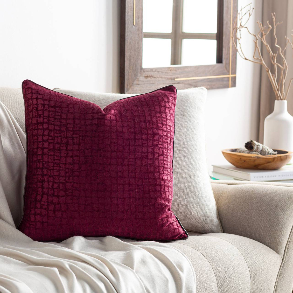 Kaltenberg Burgundy Pillow Cover