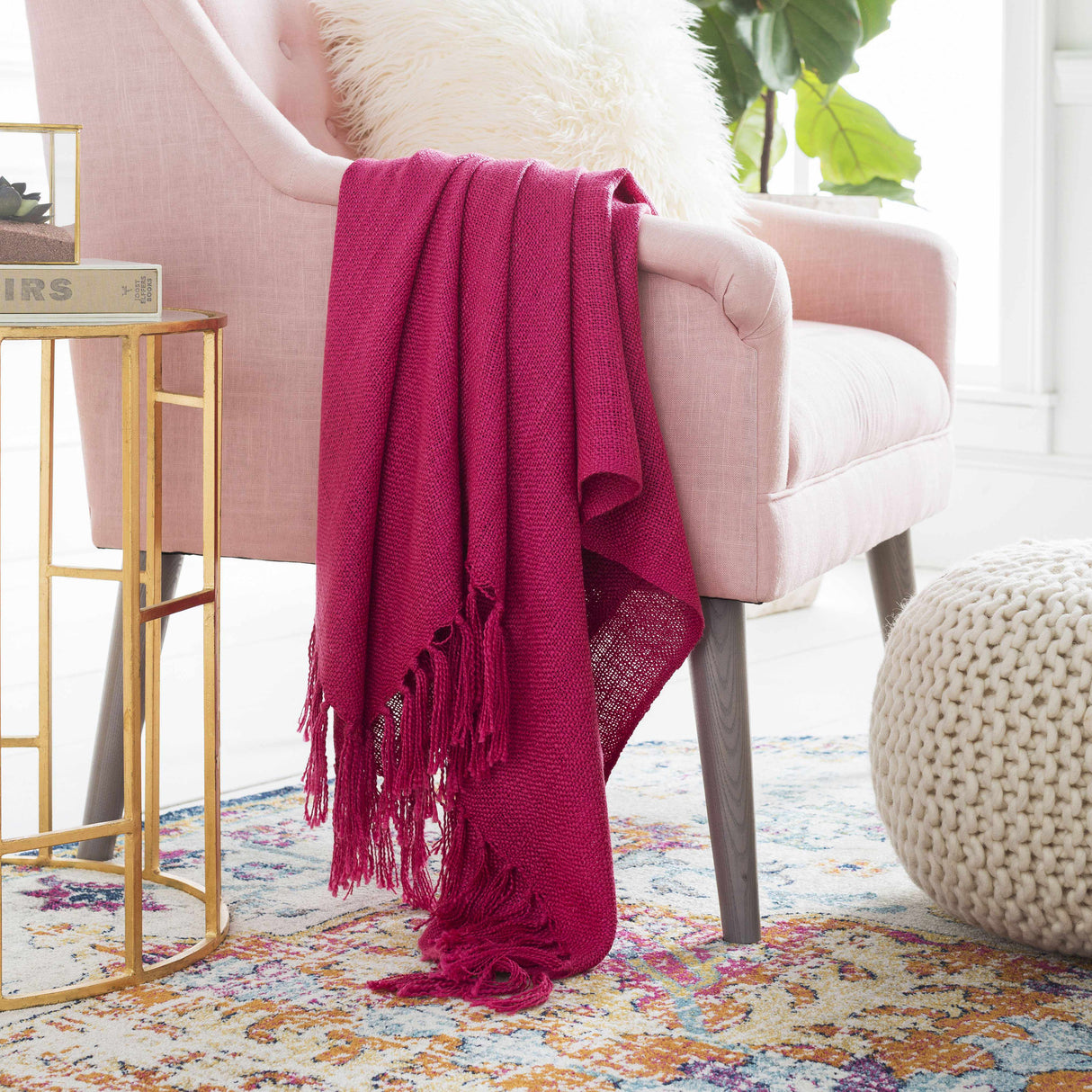 Gleisdorf Bright Pink Throw