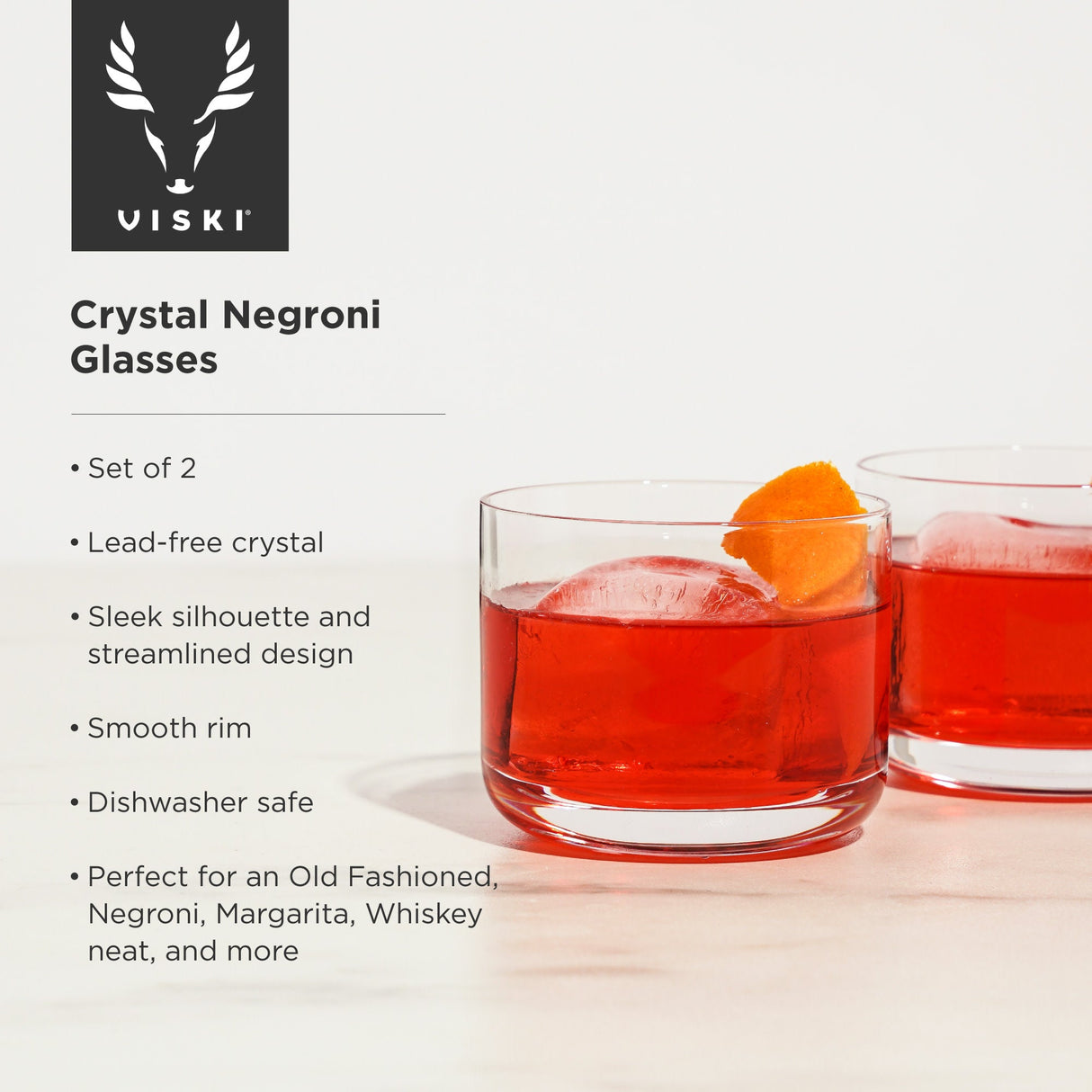 Raye Crystal Negroni Glasses Set of 2
