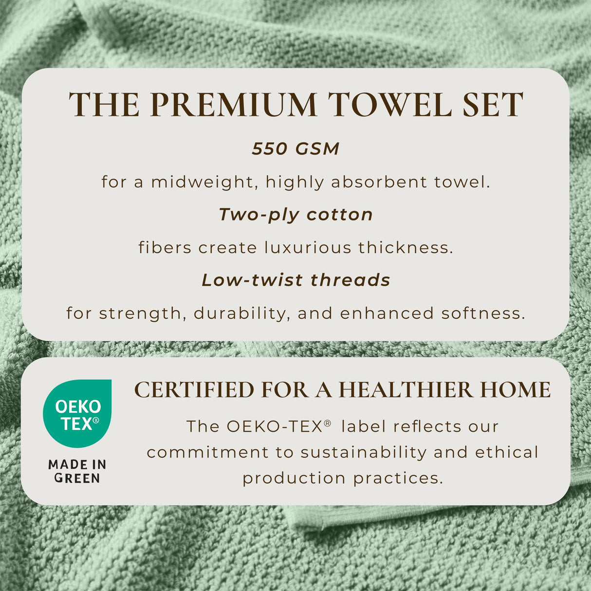 Cotton Textured Bath Towel Set - Acacia Collection
