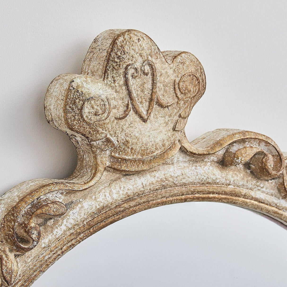 Traditioanl Oval Mirror With Wood Frame Rustic Decor Wall Mirror