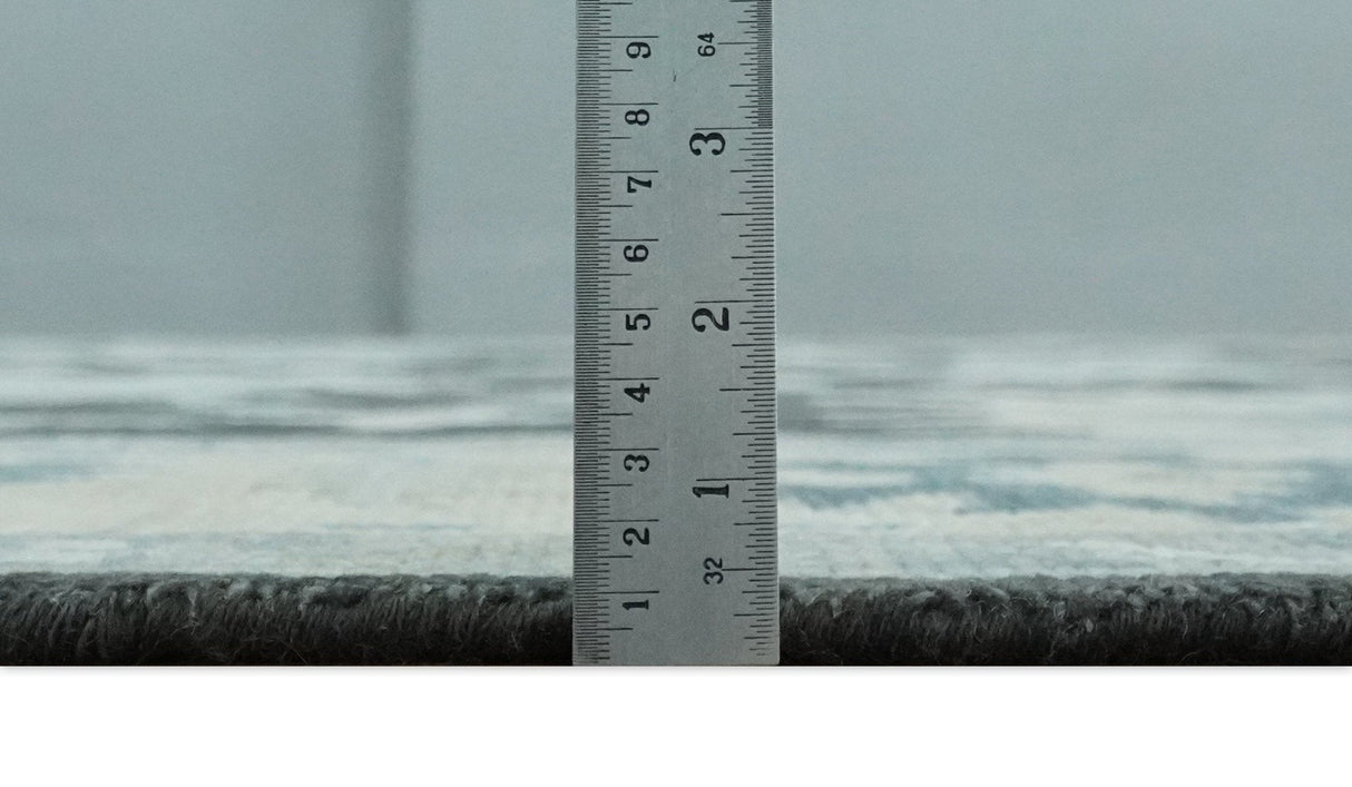 Antique look Black, Beige and Silver Hand Knotted Traditional Oushak Multi Size Wool Area Rug