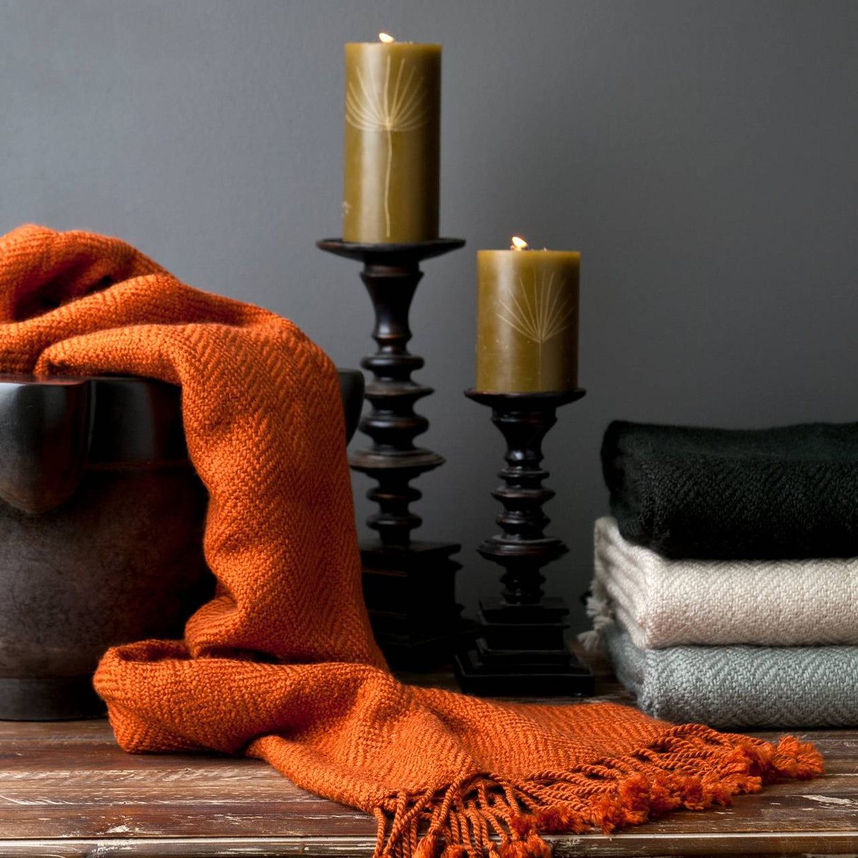 Silz Burnt Orange Throw