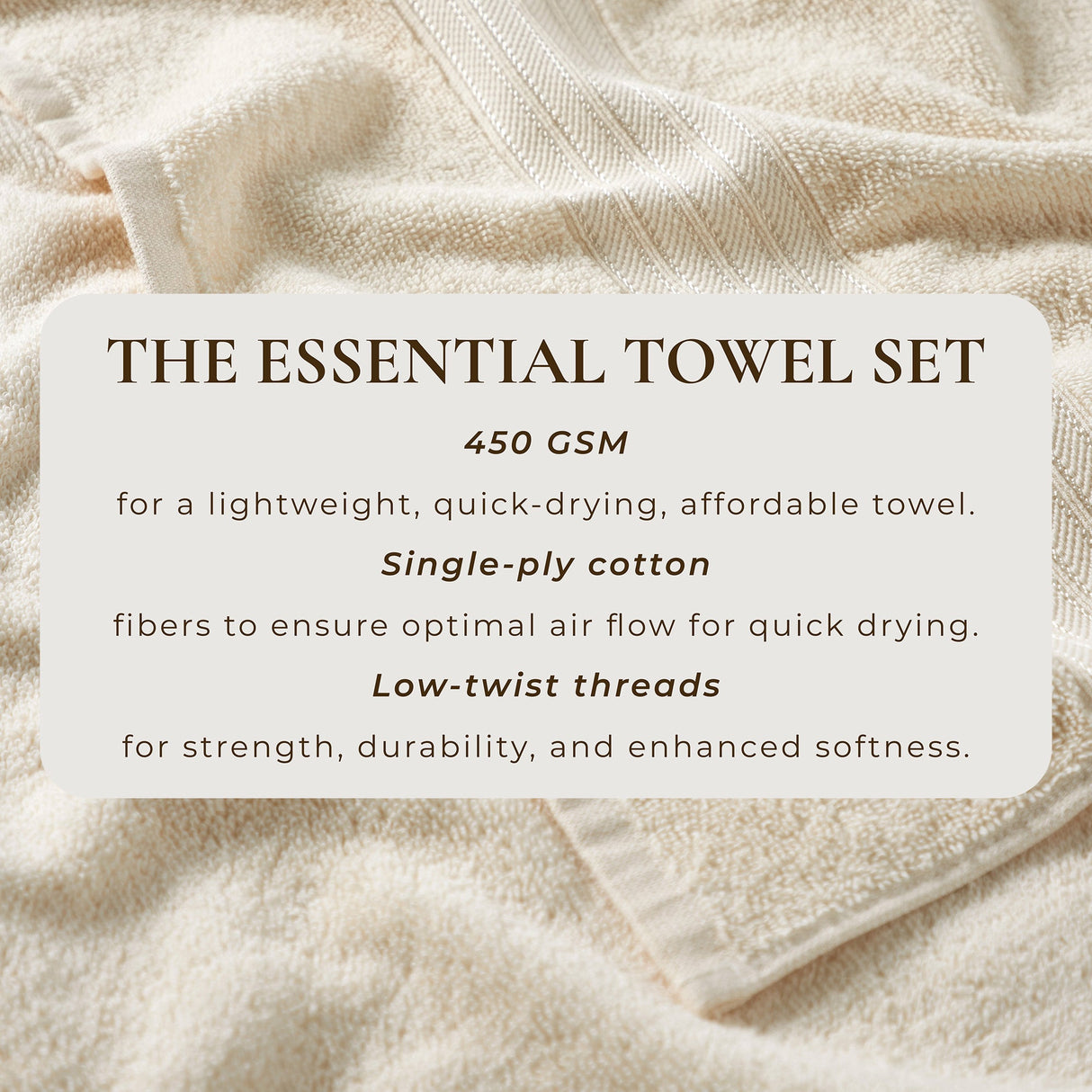 Cotton Terry Bath Towel Set - Cooper Collection