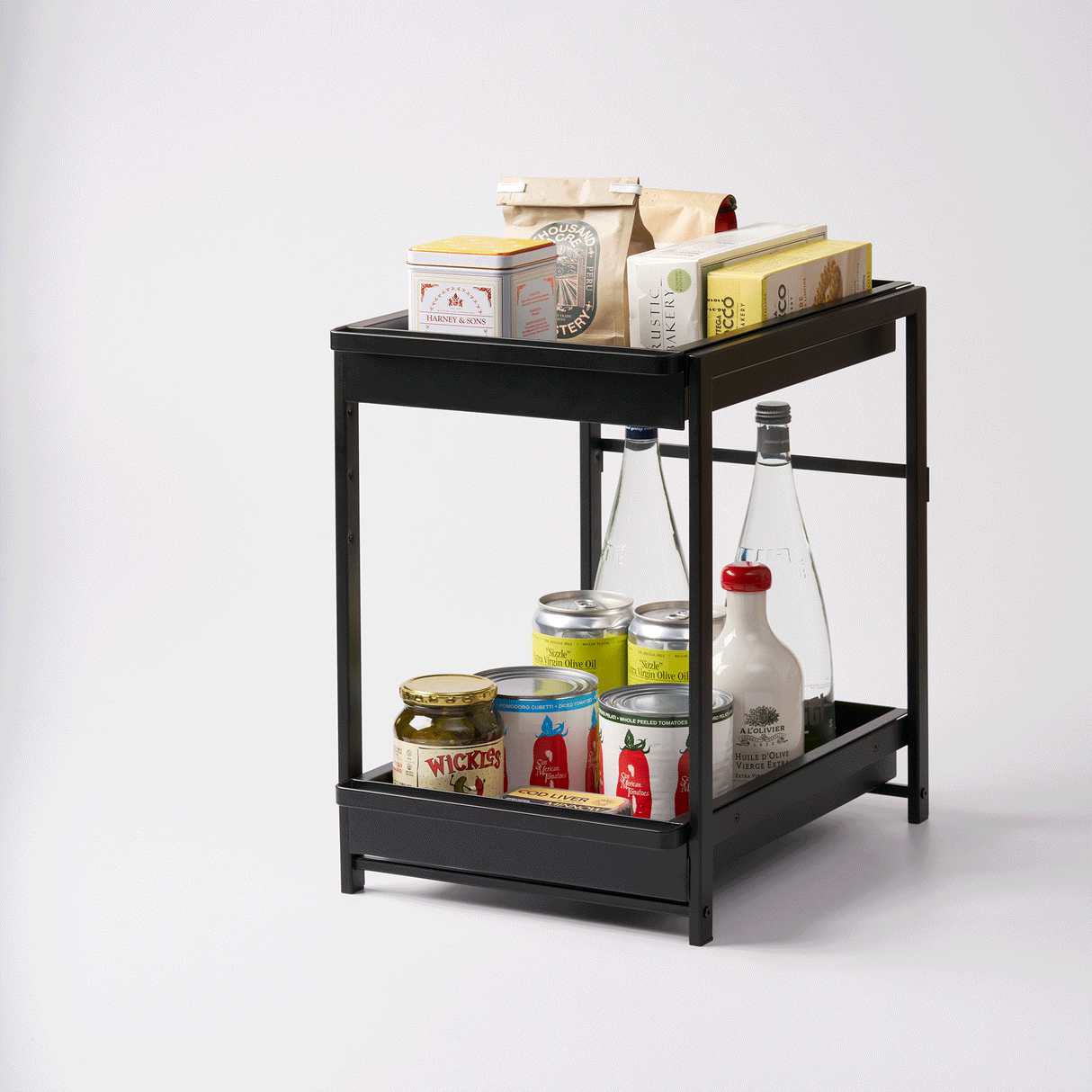Two-Tier Pull-Out Shelf - Steel