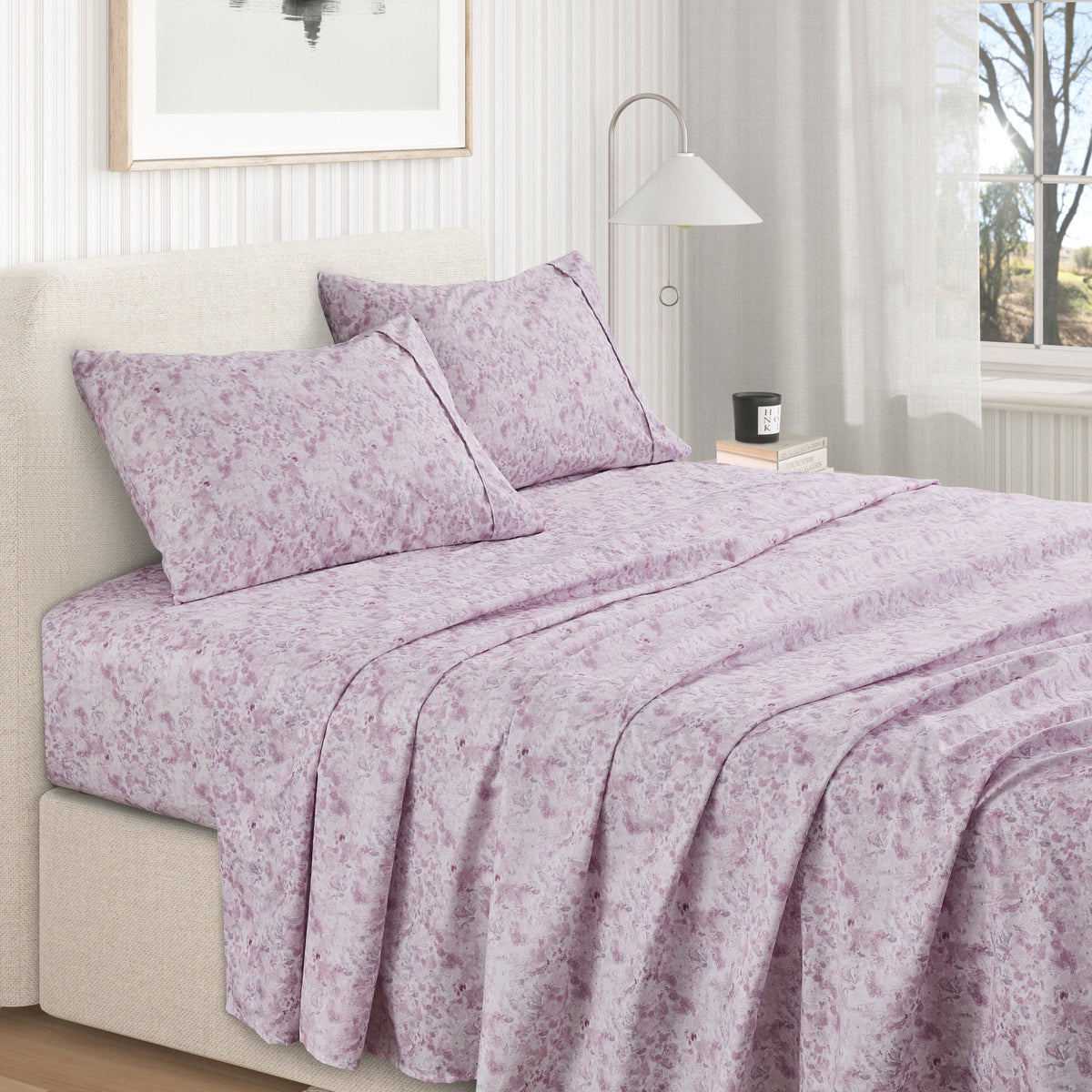 Watercolor Floral Sheet Set - Delia Collection