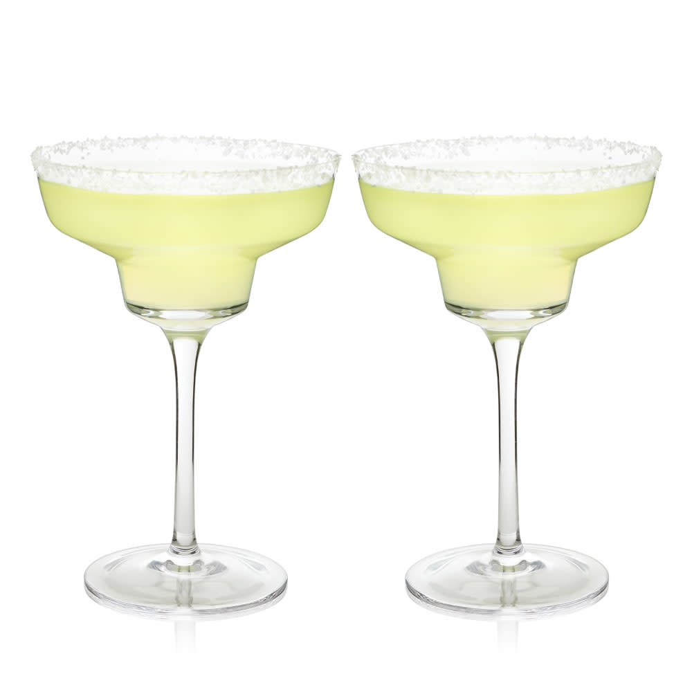 Raye Angled Crystal Margarita Glasses Set of 2
