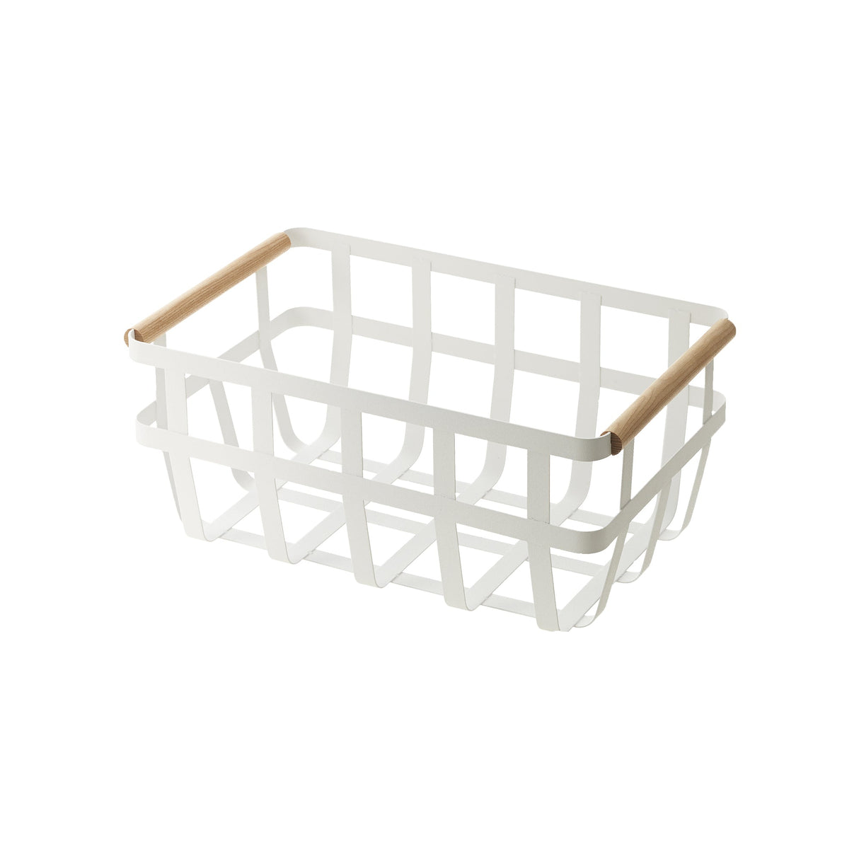 Storage Basket - Medium - Steel + Wood