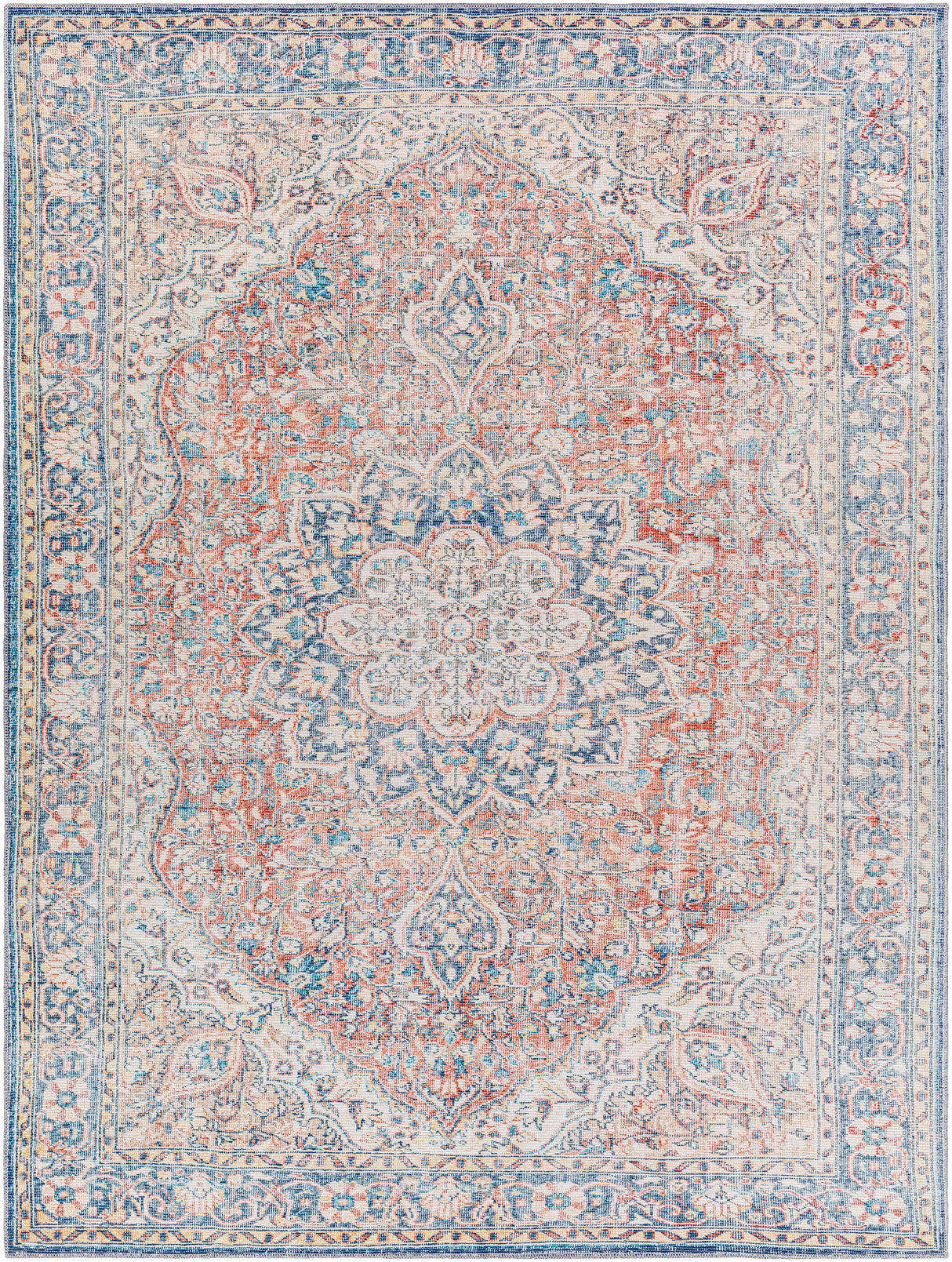 Wacousta Red&Blue Washable Rug - Promo