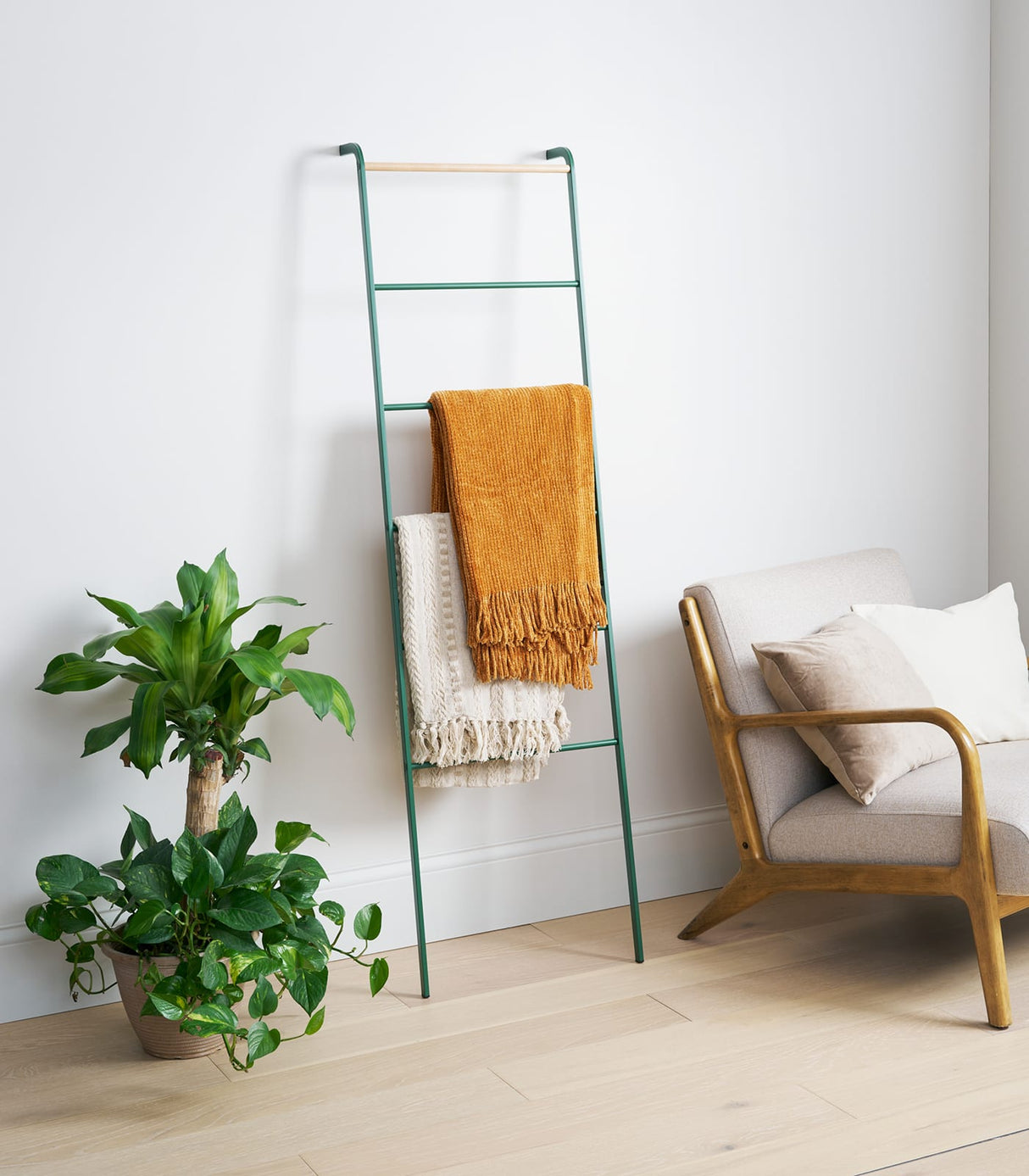 Leaning Storage Ladder (63" H) - Steel