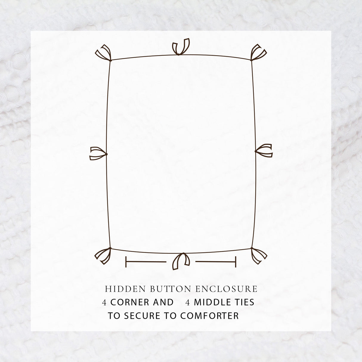 100% Cotton Honeycomb Waffle Duvet Set - Mattea Collection