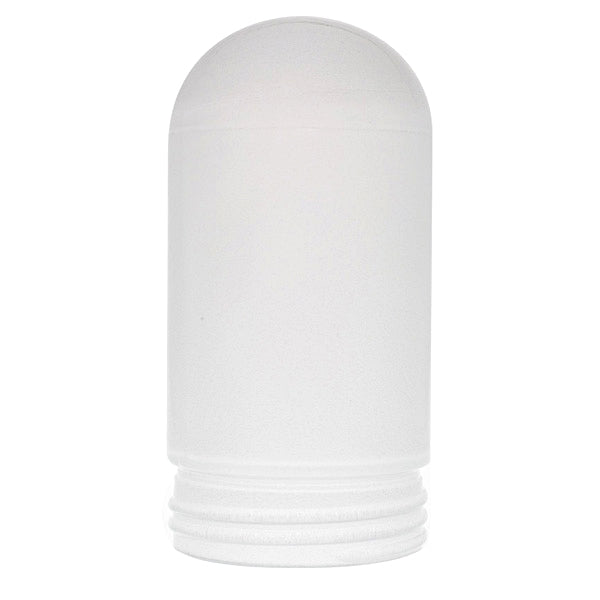 7"x 3" White Frosted Jelly Jar Glass Globe Replacement - Cylinder Screw-Base