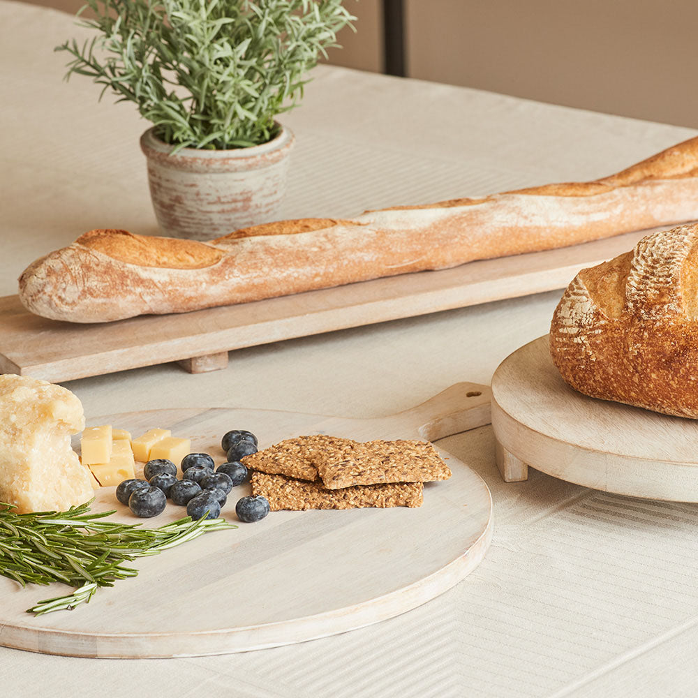 Charlotte Wood Round Serving Board