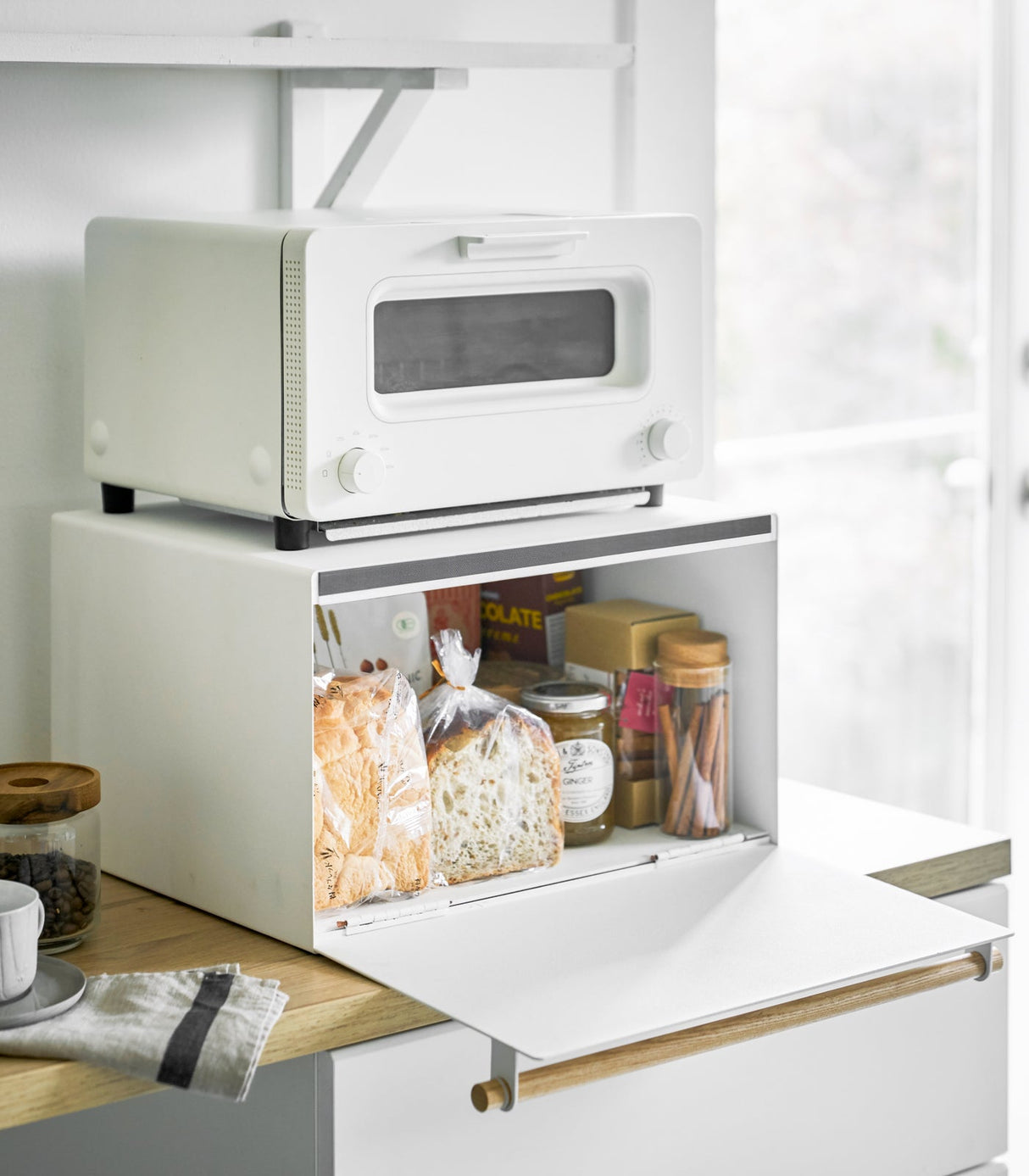 Bread Box - Steel + Wood