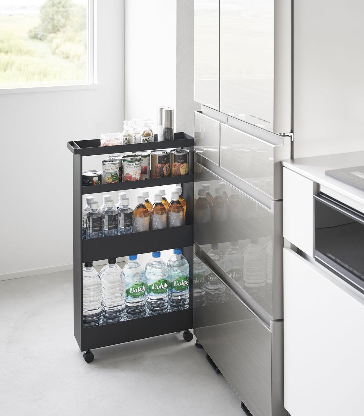 Slim Rolling Wagon (31.7" H) - Steel