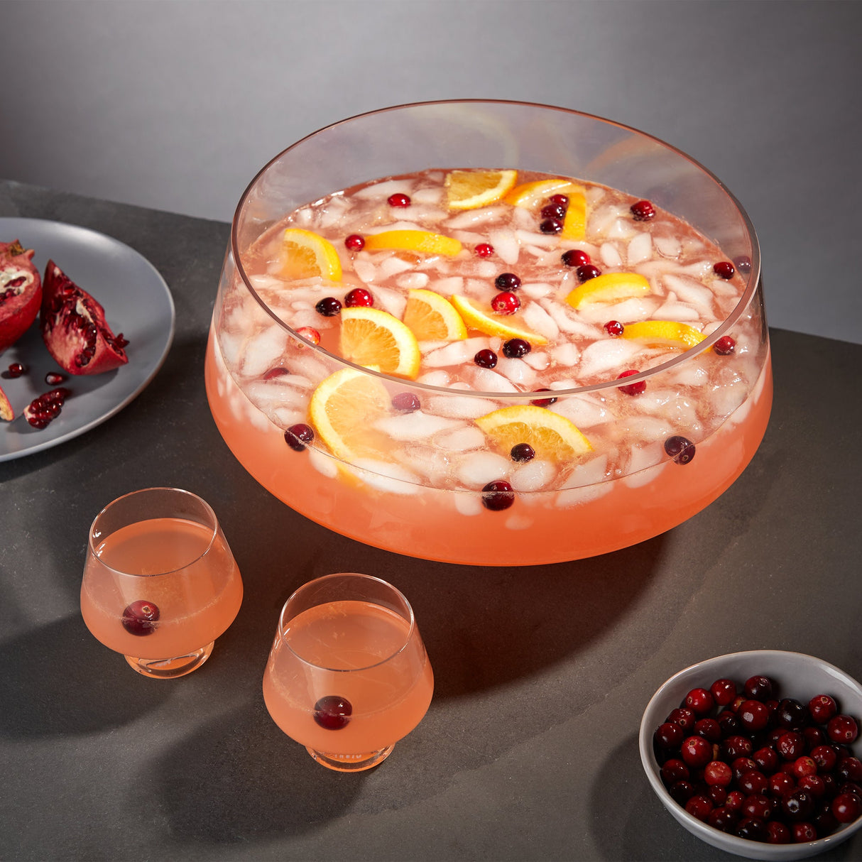 Raye Heavy Base Punch Bowl