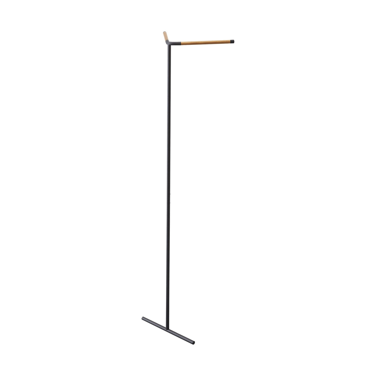 Corner Leaning Coat Hanger (63" H) - Steel + Wood