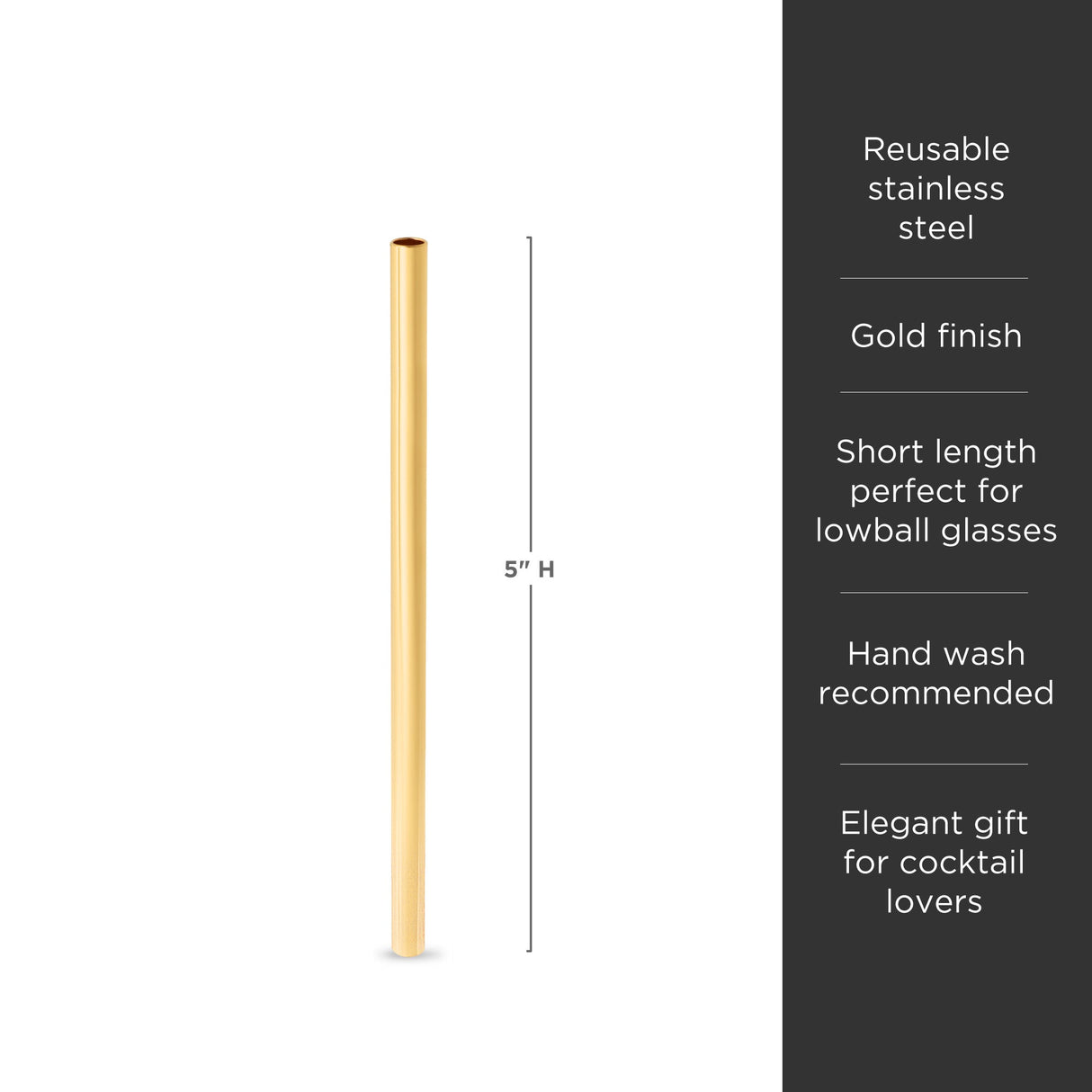 Belmont Lowball Straws Set of 6