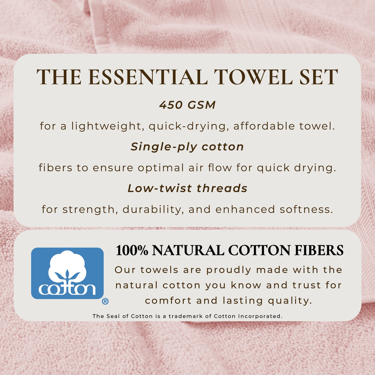 Cotton Terry Bath Towel Set - Cooper Collection