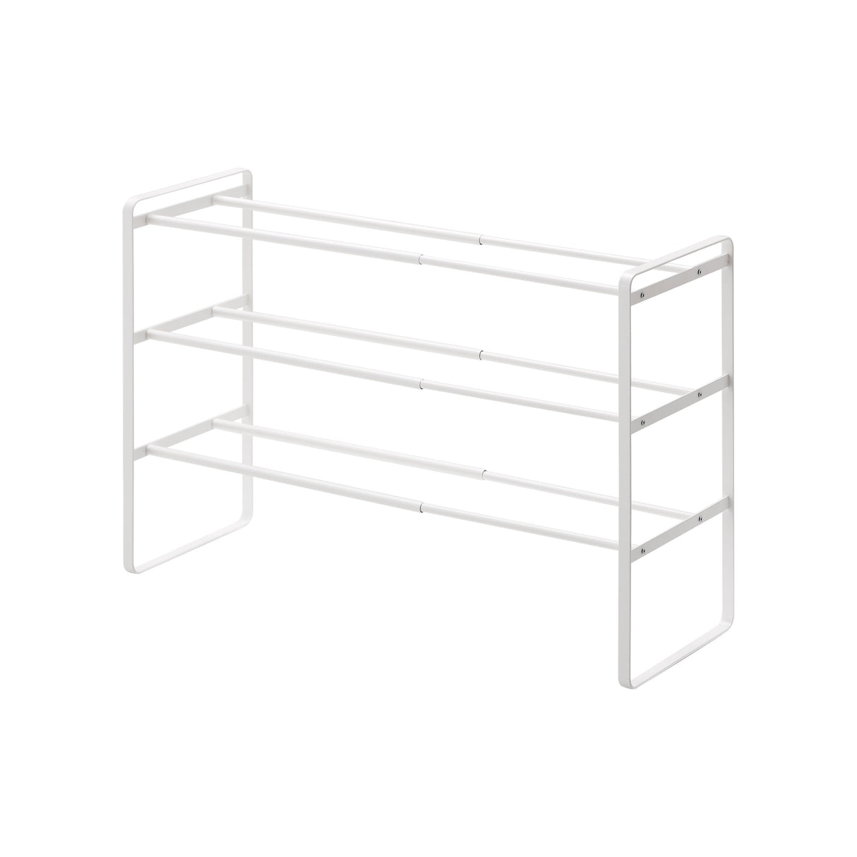 Three-Tier Expandable Shoe Rack (18" H) - Steel
