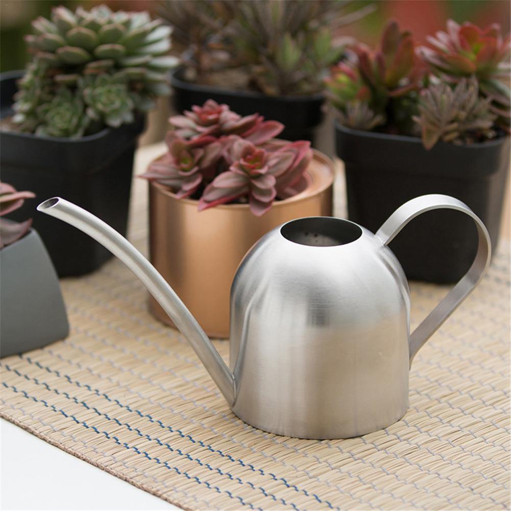 Gooseneck Dome Stainless Steel Watering Can Silver / 500ml | Sage & Sill