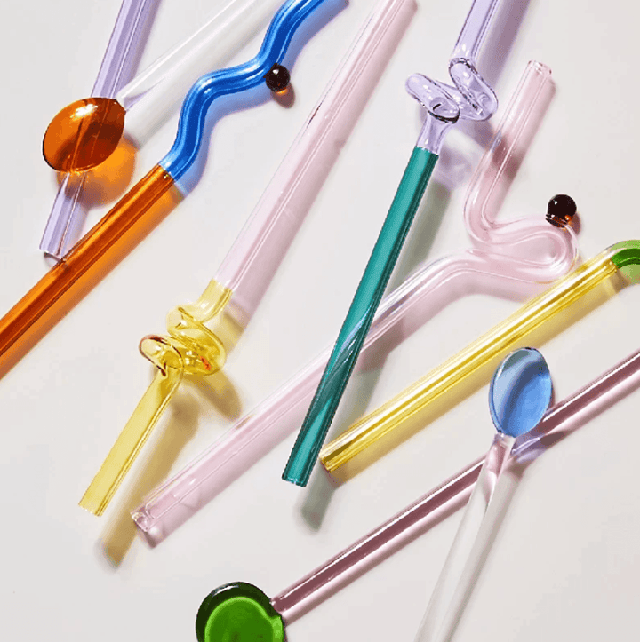 Twist Colorful Glass Straw | Sage & Sill