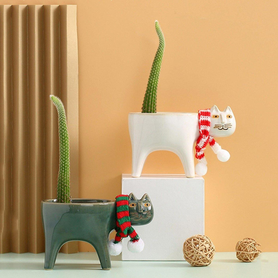 Glazed Ceramic Kitty Planter | Sage & Sill