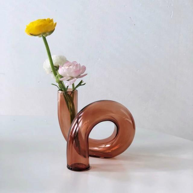 In the Loop Hydroponic Vase Brown | Sage & Sill
