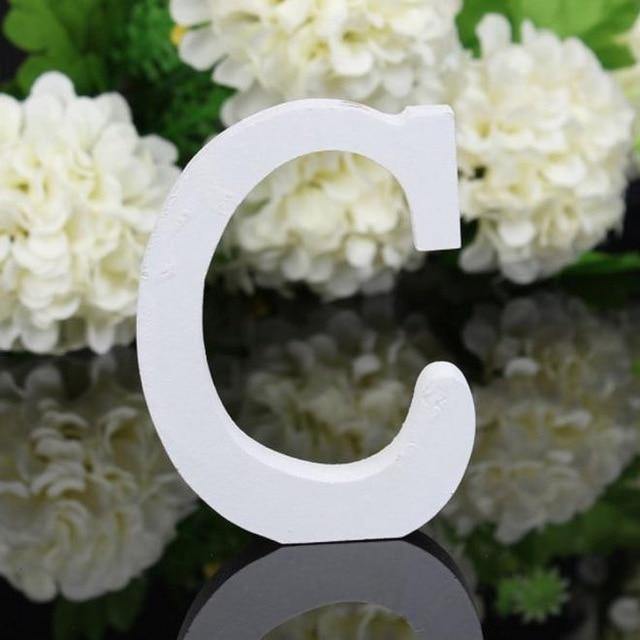 White Freestanding Mountable Wooden Alphabet Letter C | Sage & Sill