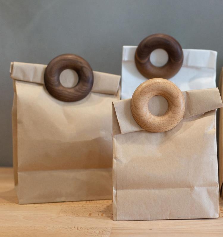 Wooden Doughnut Bag Clip | Sage & Sill
