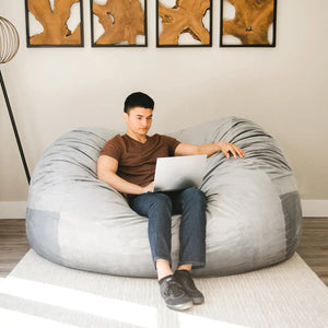 Fuf® 7Ft Oversized Foam Bean Bag