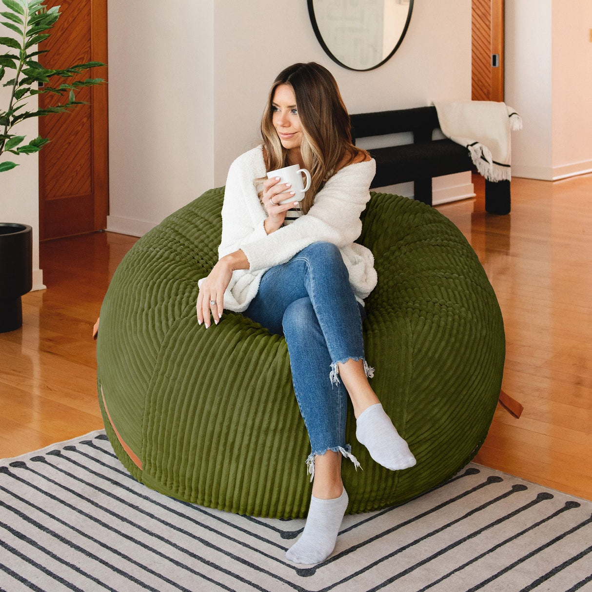 Fuf® 5Ft Foam Bean Bag